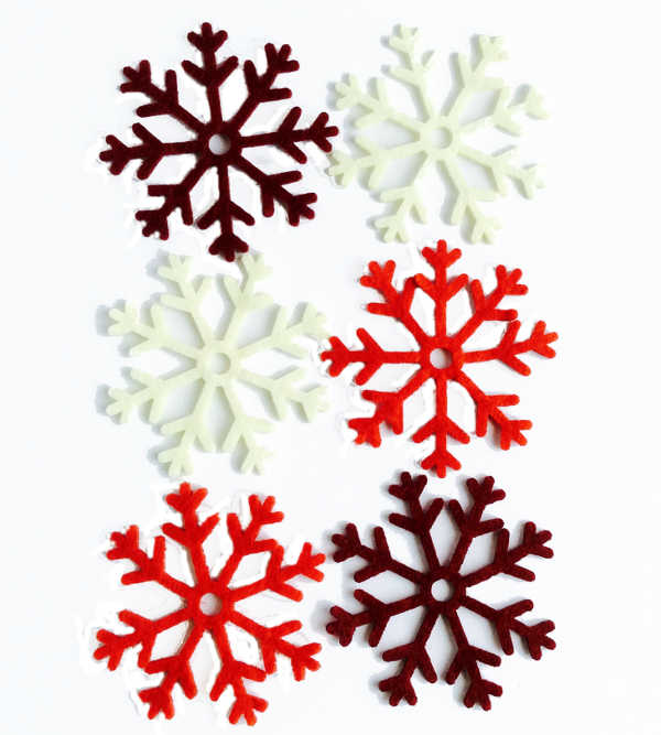 Artemio Felt Shape - Coloured Snowflake
