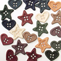 Button Pack - Country Hearts & Stars