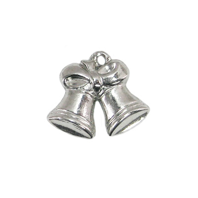 Charm - Bells & Bow - Silver