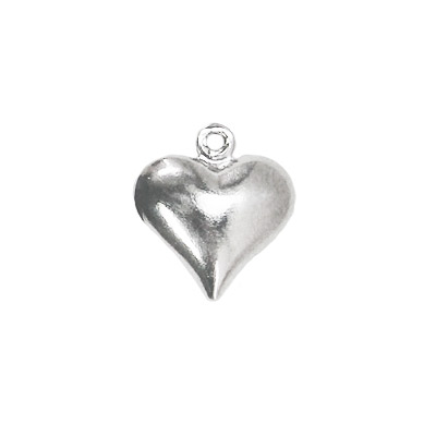 Charm - Heart - Silver