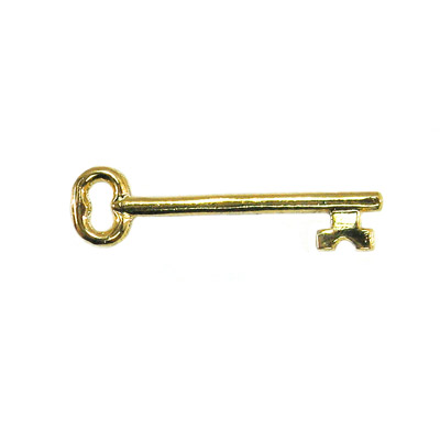 Charm - Key - Gold