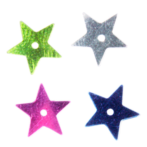 Flat Sequins - Large Multi-Coloured Stars