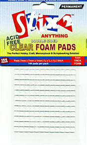 Stix2 Clear Foam Pads - 1mm Thick