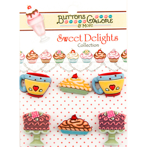 Sweet Delights Buttons - Coffe Refils
