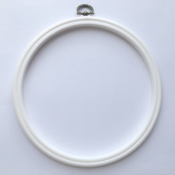dmc round flexi hoop 7"" white