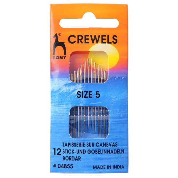 Golden Eye Sewing Needles - Crewels Size 5