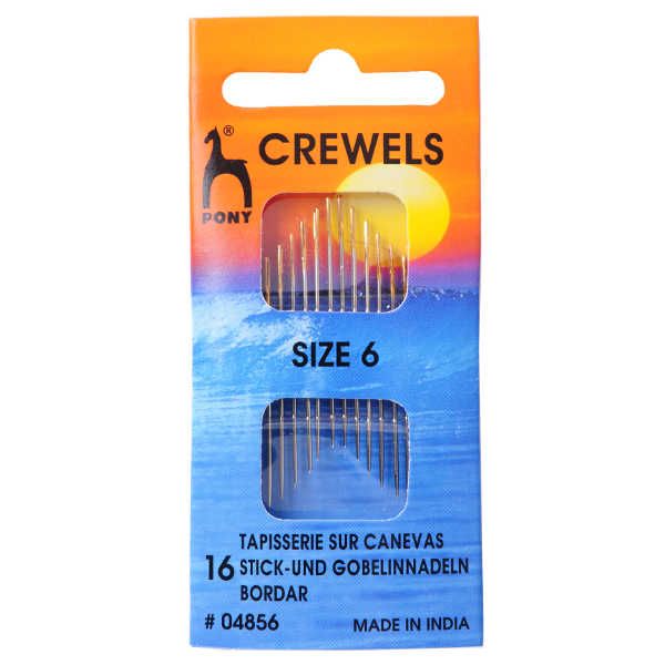 Golden Eye Sewing Needles - Crewels Size 6