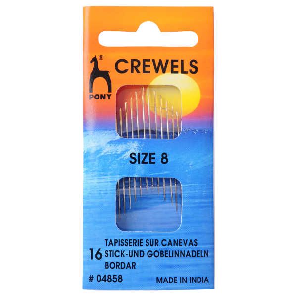 Golden Eye Sewing Needles - Crewels Size 8