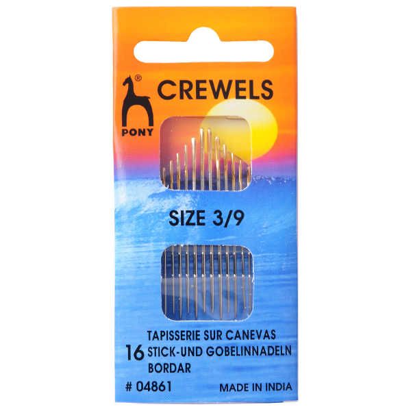 Golden Eye Sewing Needles - Crewels Size 3/9
