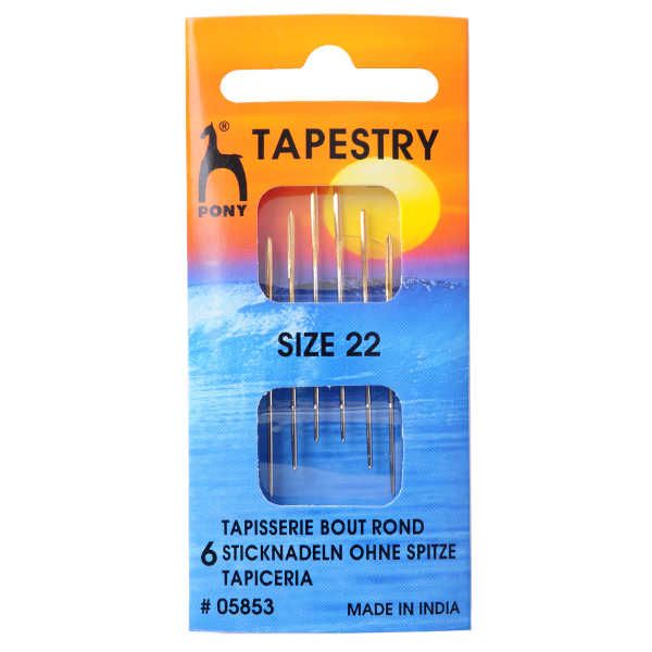 Golden Eye Sewing Needles - Tapestry Size 22
