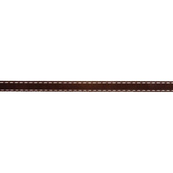 Grosgrain Ribbon - Stitch - Brown 9mm