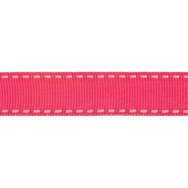 Grosgrain Ribbon - Stitch - Bright Pink 15mm