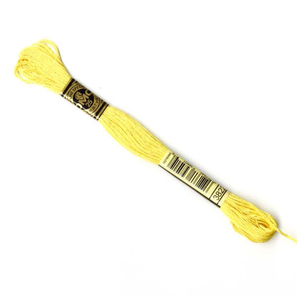 DMC Stranded Cotton - Light Straw Yellow - 3822