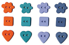 Artemio Buttons - Mixed Shapes - Boy