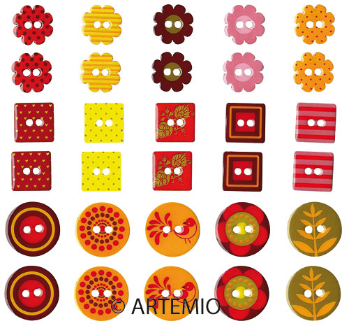 Artemio Epoxy Buttons - Espana