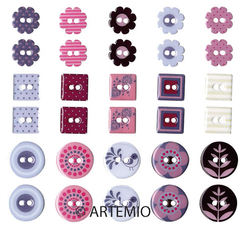 Artemio Epoxy Buttons - Sweden