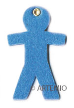 Artemio Felt Ornament - Boy - Blue