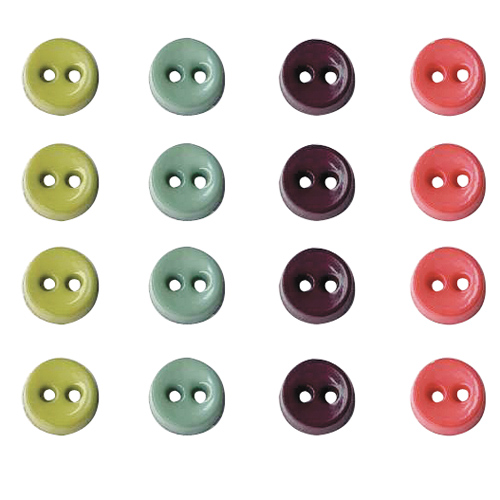 Artemio Mini Round Buttons - Oldies