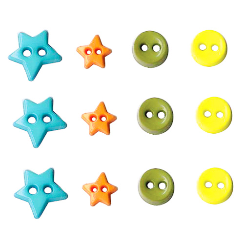 Artemio Mini Star Buttons - Street