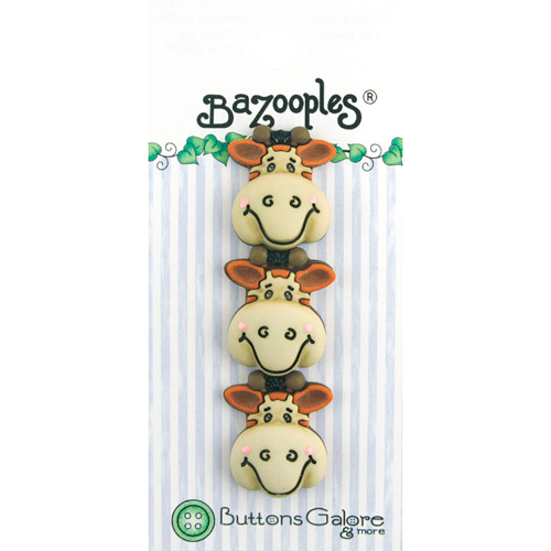 Bazooples Buttons - Gertrude The Giraffe