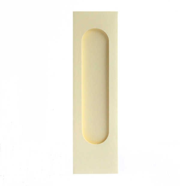 Bookmark Blank With Aperture - Cream with Round End