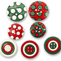 Button Pack - Colors of Christmas