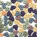 Button Pack - Micro Mini Hearts - Romance