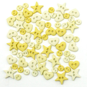 Button Pack - Micro Mini Shapes - Yellow