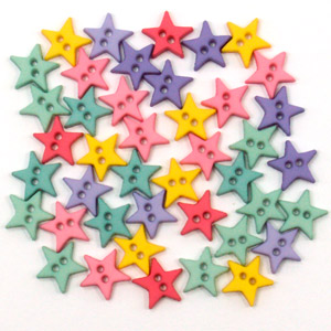 Button Pack - Micro Mini Stars - Flirt