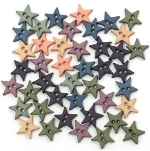 Button Pack - Micro Mini Stars - Romance