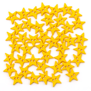 Button Pack - Micro Mini Stars - Yellow