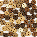 Button Pack - Tiny Round - Natural