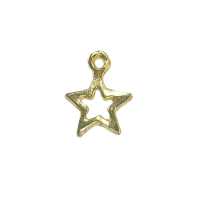 Charm - Open Star - Gold