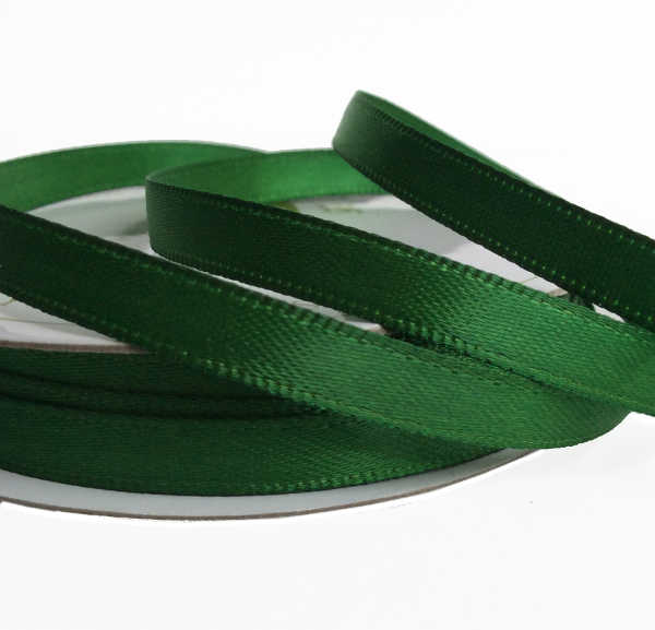 Double Faced Satin Ribbon - Green - 6mm