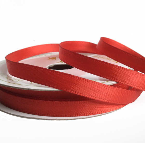 Double Faced Satin Ribbon - Red - 6mm