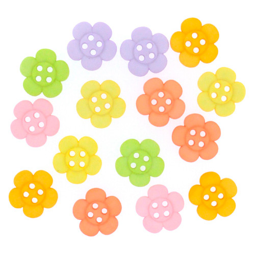 Dress It Up Button Pack - Sew Cute Sherbert Flowers