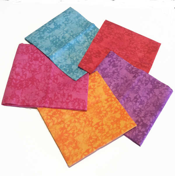 Fat Quarter Fabric Bundle - Top Texture Bright