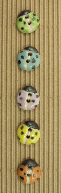 Incomparable Buttons - Ladybirds