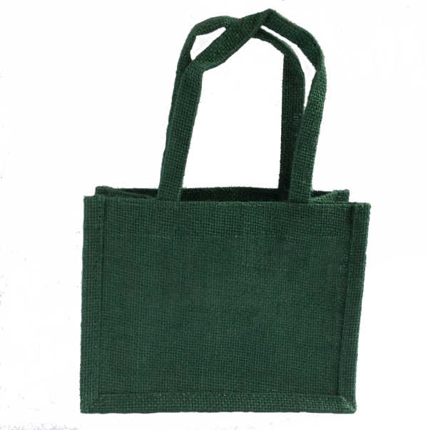 Jute Medium Gift Bag - Forest Green