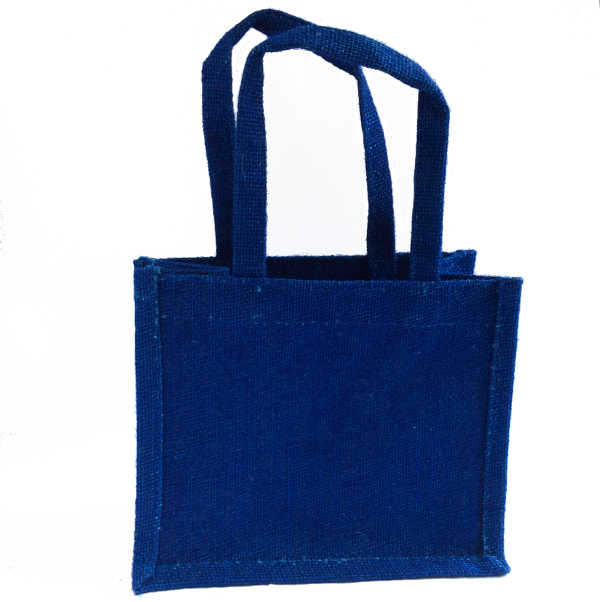 Jute Medium Gift Bag - Royal Blue