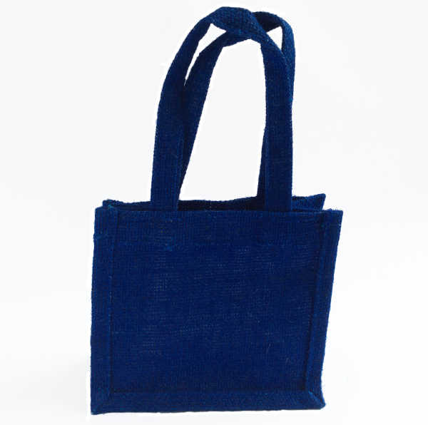 Jute Mini Gift Bag - Royal Blue