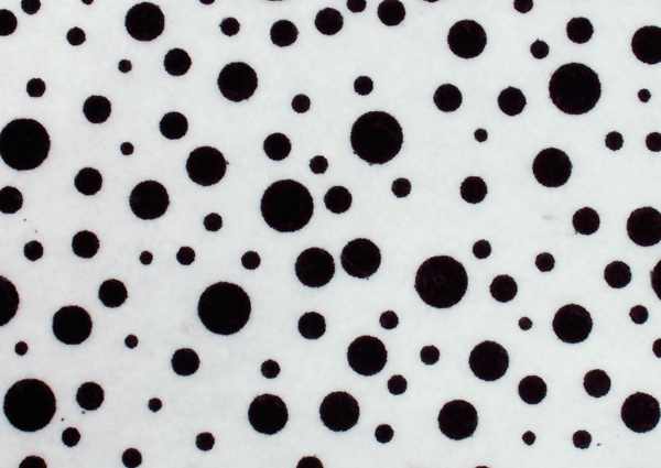 Kunin Fancifelt Sheet Random Dots - White