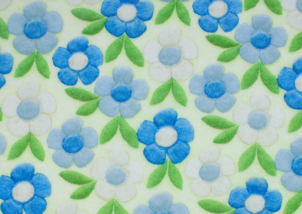 Kunin Patterned Felt Sheet - Spring Flowers - Blue