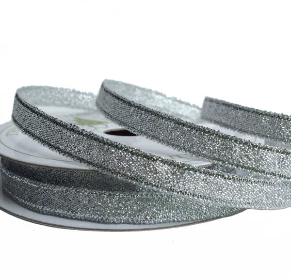 Metallic Ribbon - Silver - 10mm
