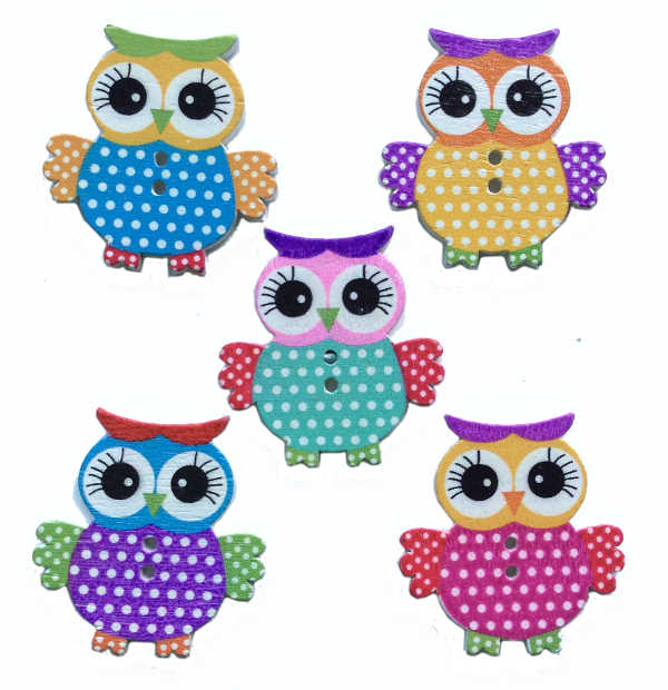 Owl Craft Buttons 1