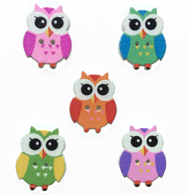 Owl Craft Buttons 3