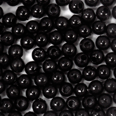 Pearl Beads - 4mm - Black