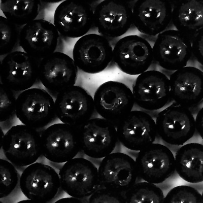 Pearl Beads - 5mm - Black