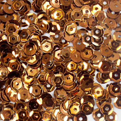 Round Cup Sequins - 5mm - Bronze