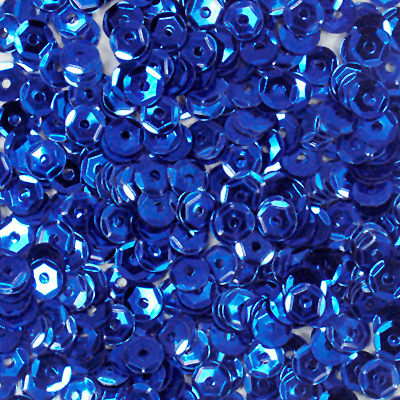 Round Cup Sequins - 5mm - Royal Blue